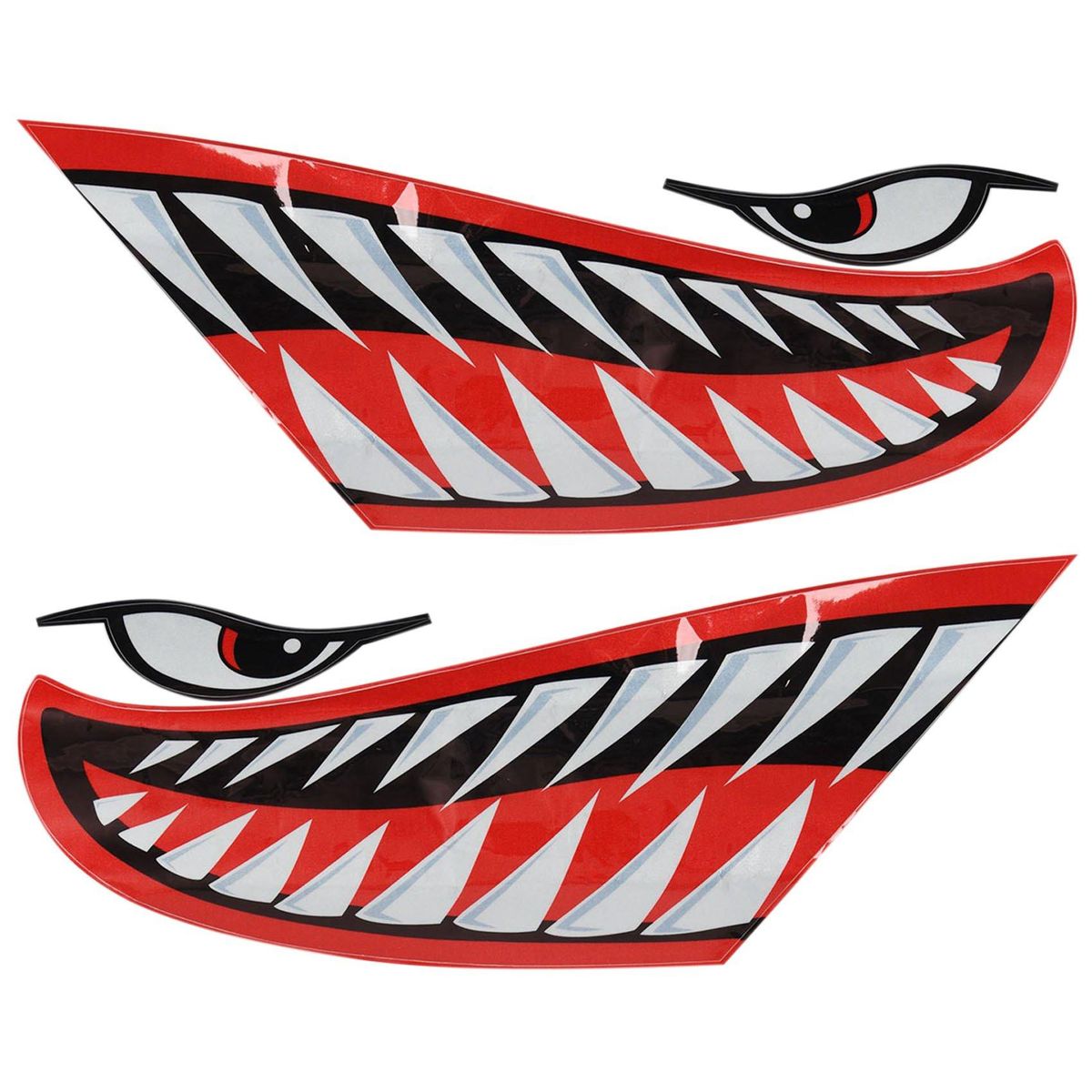 2pcs Waterproof Sticker Diy Teeth Mouth Stickers Boat Car