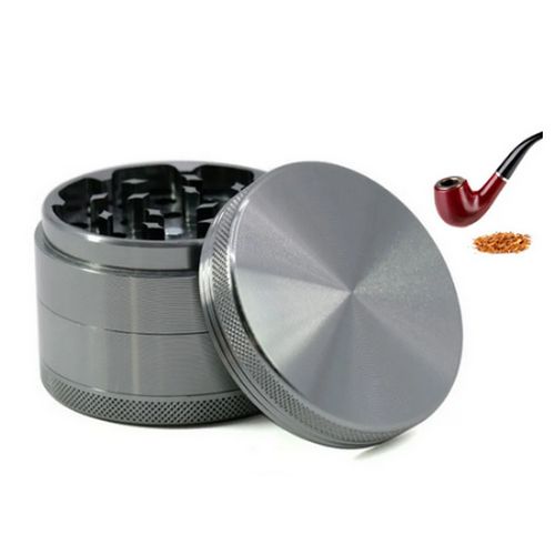 Metal Herb Weed  Grinder 4 Part  Crusher+ Smoke Pipe
