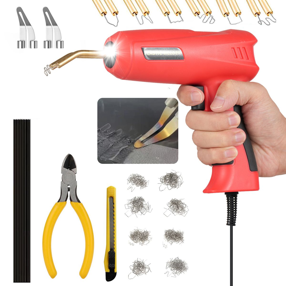 150W Plastic Welder,2 In 1 Handheld Hot Stapler