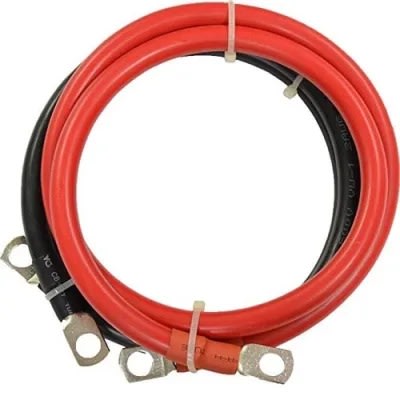 Power Inverter Battery Cables For 10-8 To 10-8 Lugs - 1m