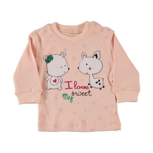 Baby Girl Sweatshirt I Love My Sweet Salmon