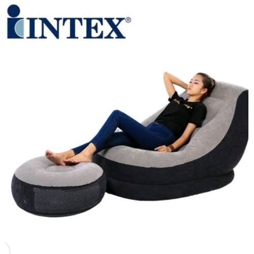 Inflatable Ultra Lounge Chair With Ottoman