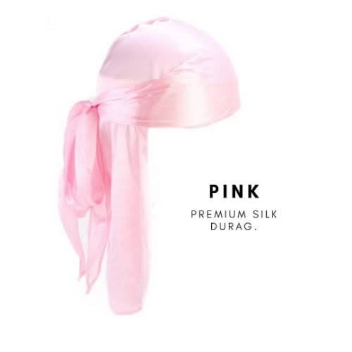 Plain Silk Durag - Pink