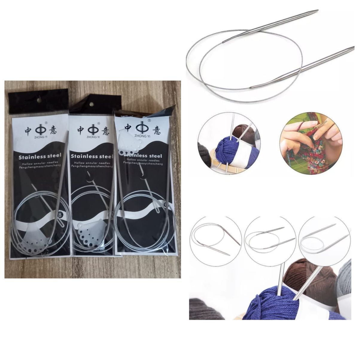 Circular Wool Knitting Needles, Crochet Set-3 P