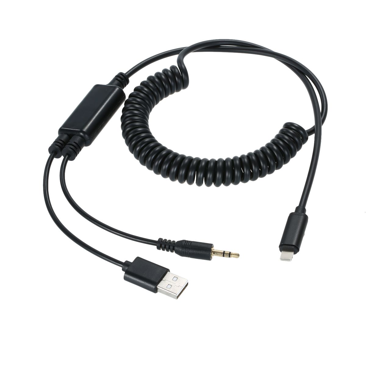 Car AUX USB Cable Charging Wire Extend Audio Adapter Fit For