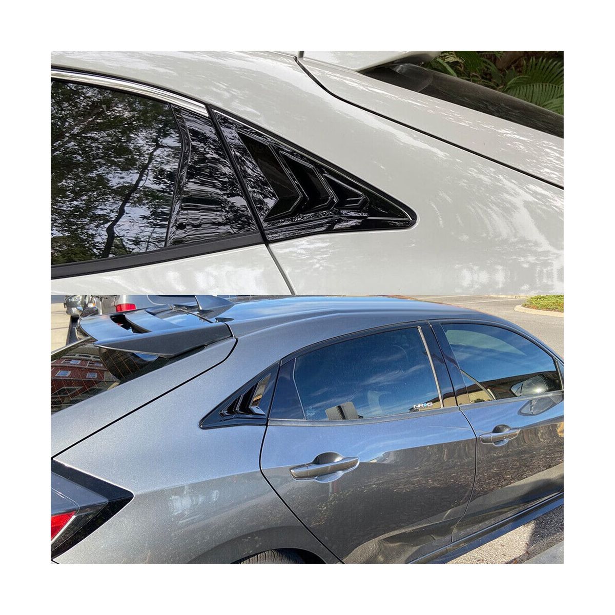 For Type R Hatchback 2017-2020 Rear Side Vent Window