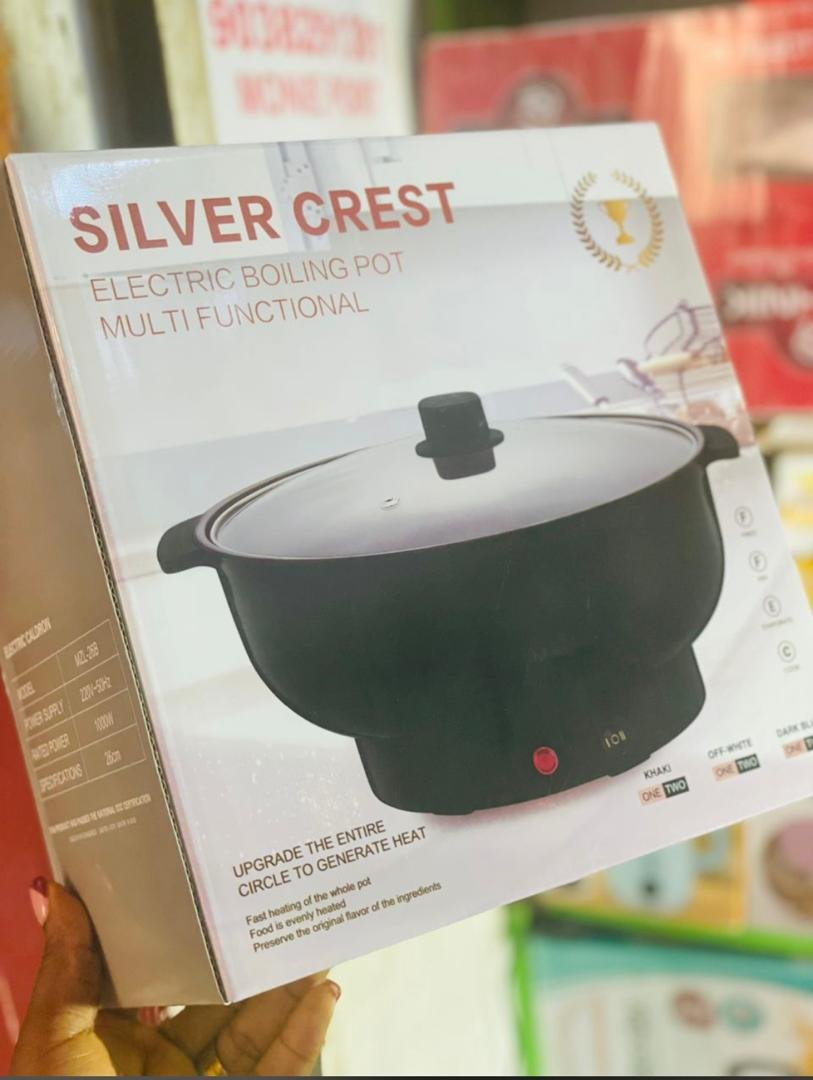 silver crest electric pot.