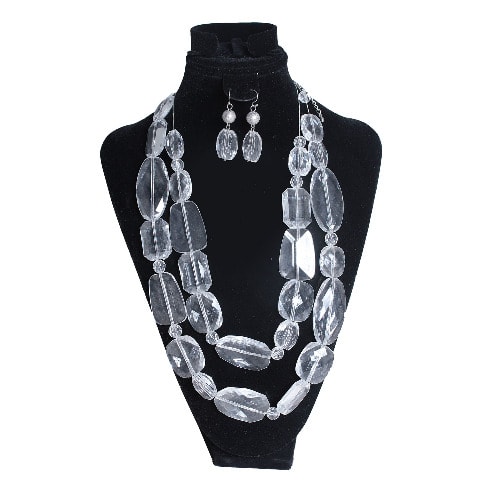 High Density Plastic Jewelry  2 Piece - Transparent