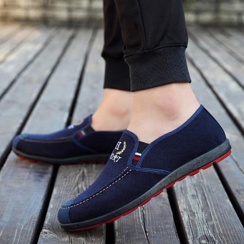Suede Slip-on Walkabout Sport Shoes- Blue