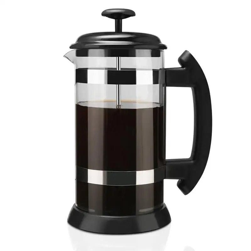 1000ml Portable Manual French Presses Pot Coffee Maker Filter Pot Household Coffee Machine Coffee Pot Percolator Tool