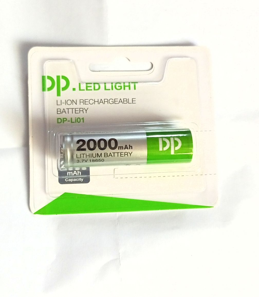 Lithium Ion Rechargeable Batteries 18650 2000mAh 3.7V -3pcs