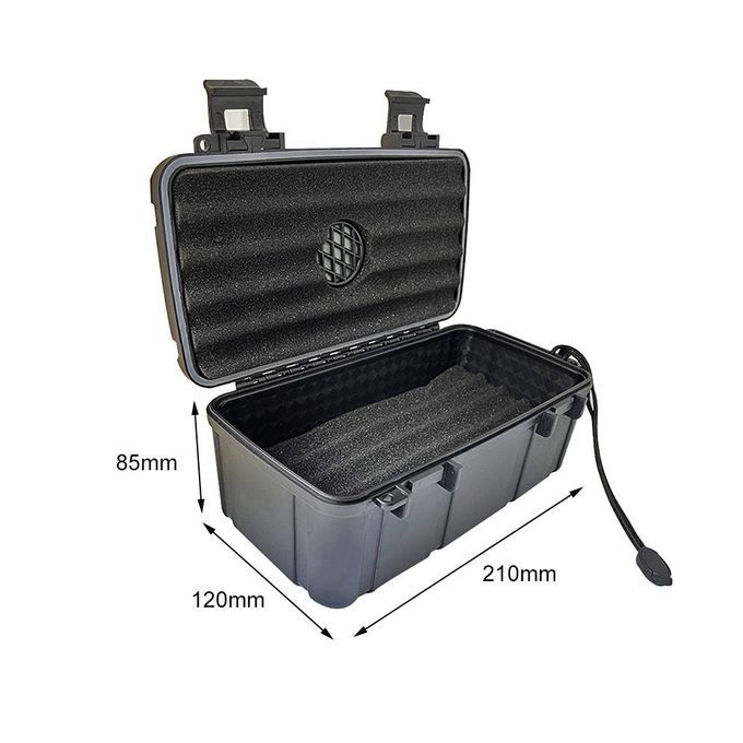 Case Humidor Box Holds 10  Crushproof Travel