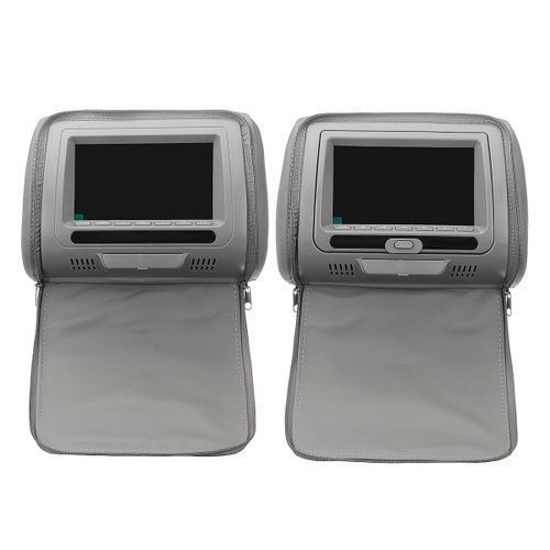7 Inch Digital LCD Universal Car DVD+AV Headrest Monitor Player Remote Control