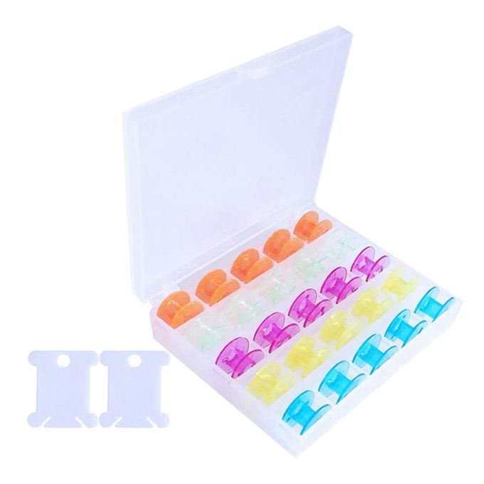 25pcs Industrial Sewing Machine Bobbins2pcs Floss Bossins  Multicolor