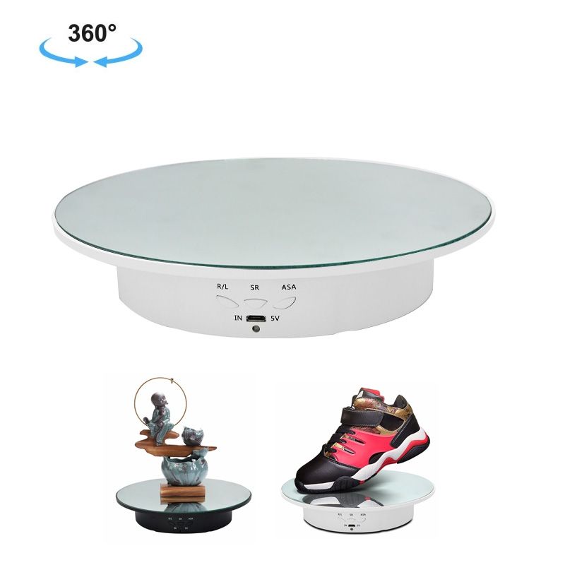 20cm USB Electric Rotating Turntable Display-...