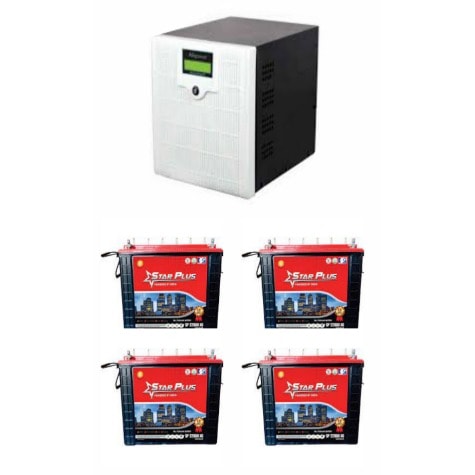 Afripower 3.5kva Inverter System With 4 Units 220ah Starplus Tubular Battery
