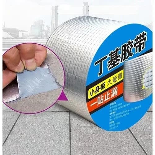 Strong Adhesive - Water Leakage Repair & Roofing Aluminum Foil Waterproof Tape 10cm By 5m