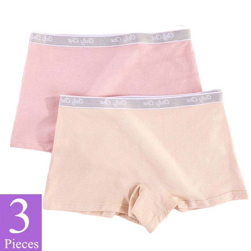 3 Pieces/Set Big Size Panties Women Cotton Boyshort Female Underwear