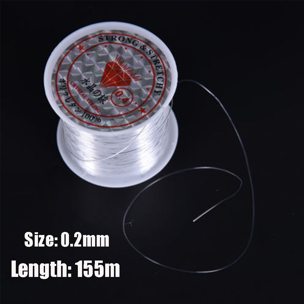 1PC High Tensile PE Nylon Fishing Line Elastic Thread Spool Invisible Wire Polyester Bait String Monofilament Strong Rope Cord 0.2mm -155m