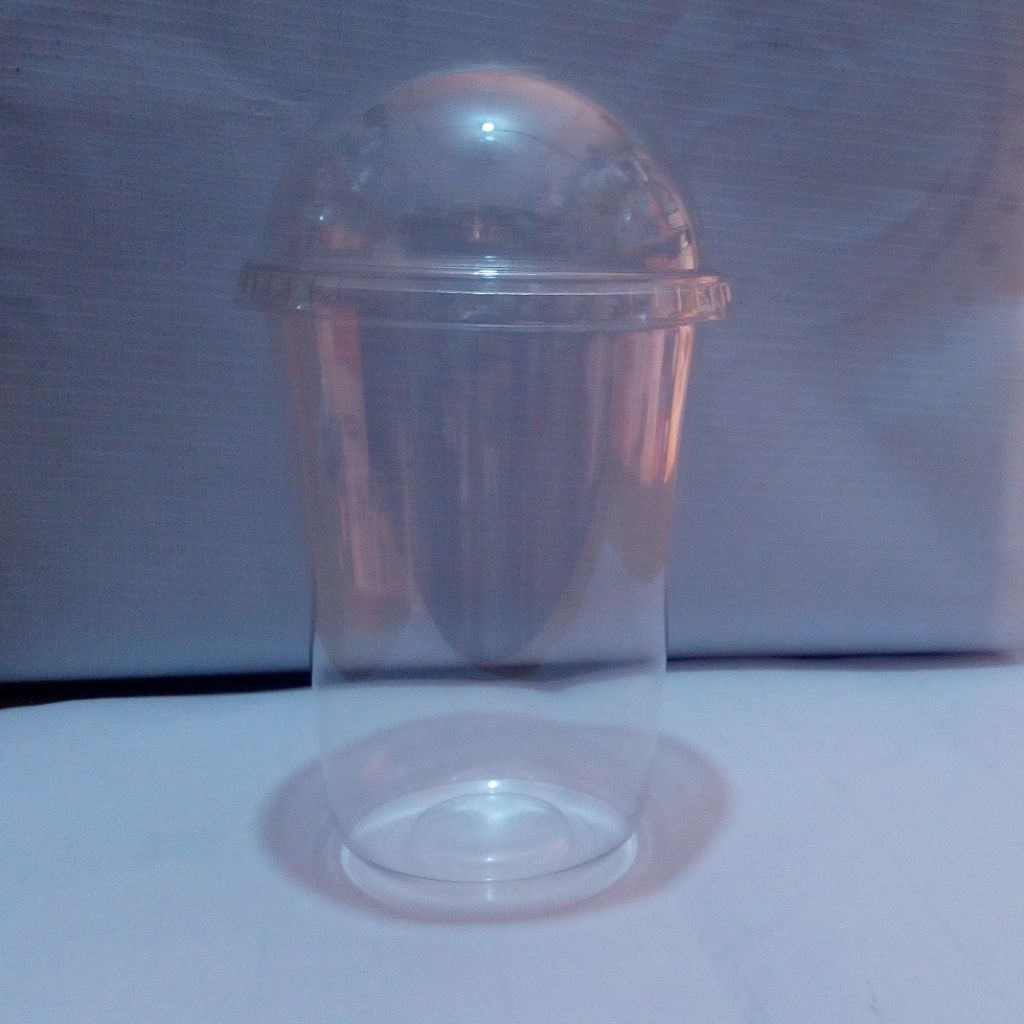 50 Pieces Disposable Smoothies Cup With Dome Lid Party Cups