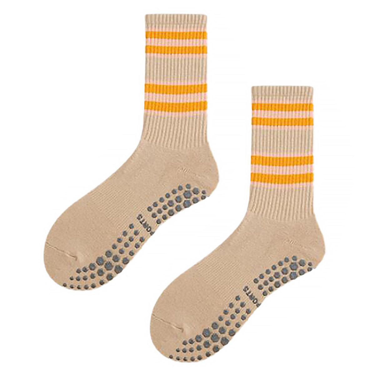 1 Pair Thermal Socks Winter Women Fitness Yoga Long Calf Socks Dark Orange