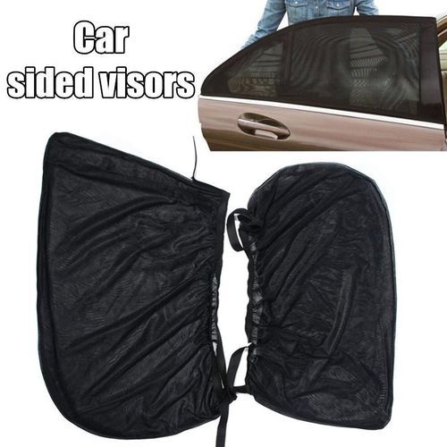 2pcs Car Side Rear Window Sun Visor Shade Mesh Cover Shield