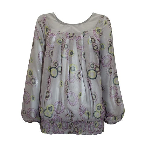 Kaleidoscope Print Long Sleeve Top