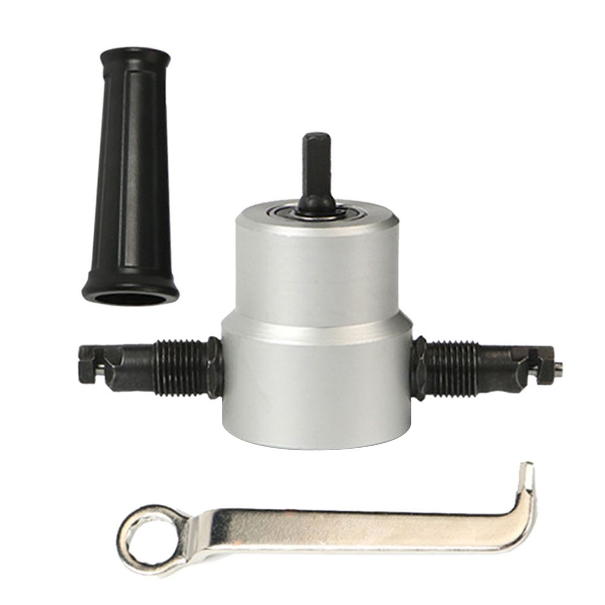 Double Head Metal Sheet Nibbler Electric Drill Attachment