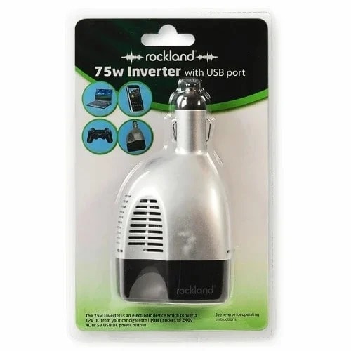 Rockland Euro Plug Laptop & Usb Portcar Inverter Charger - 12v To 240v - 13a Uk - 3 Pin -