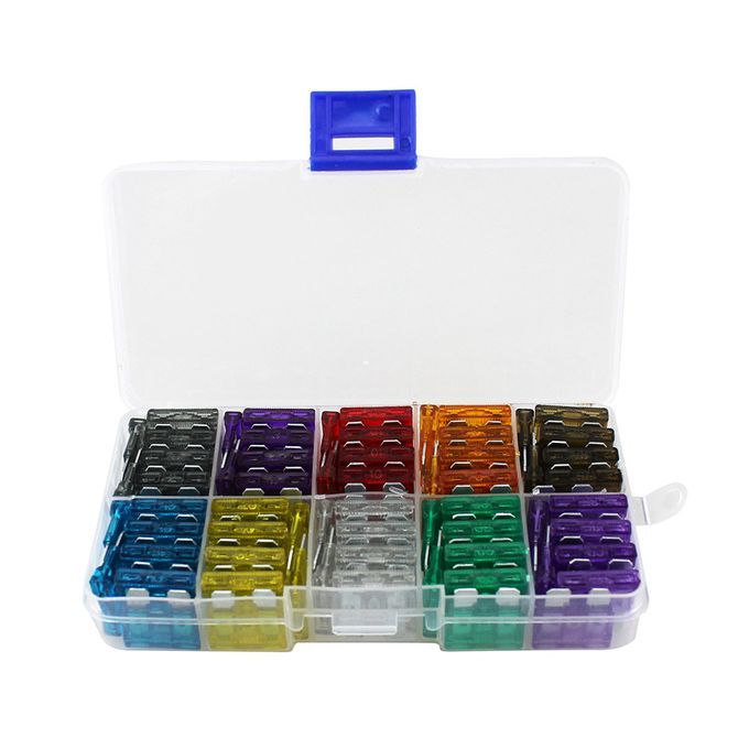 100pcs Assortment Car Standard Fuses 2A 3A 5A 7.5A 10A 15A