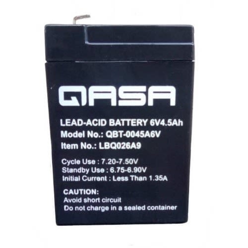 Rechargeable Fan Replacement Battery 6v 4.5ah - Pin Type