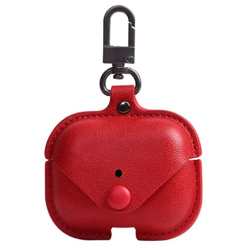 Leather Pouch For Airpods Pro - Red