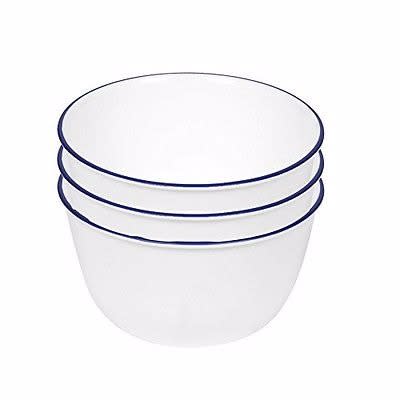 Livingware 28-ounce Super Soup/cereal Bowl - Navy Blue - 3 Piece