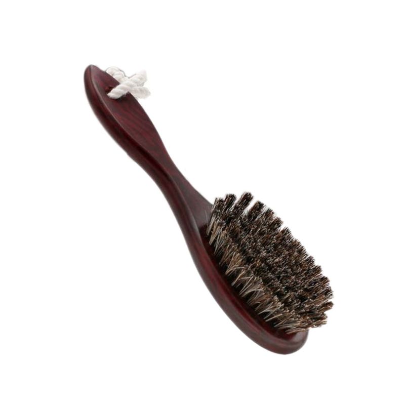 Horse Hair Wave Hair Beard Brush Hair Comb Wooden Handle