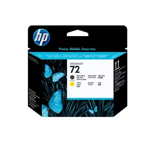 72 Matte Black & Yellow Printhead C9384a