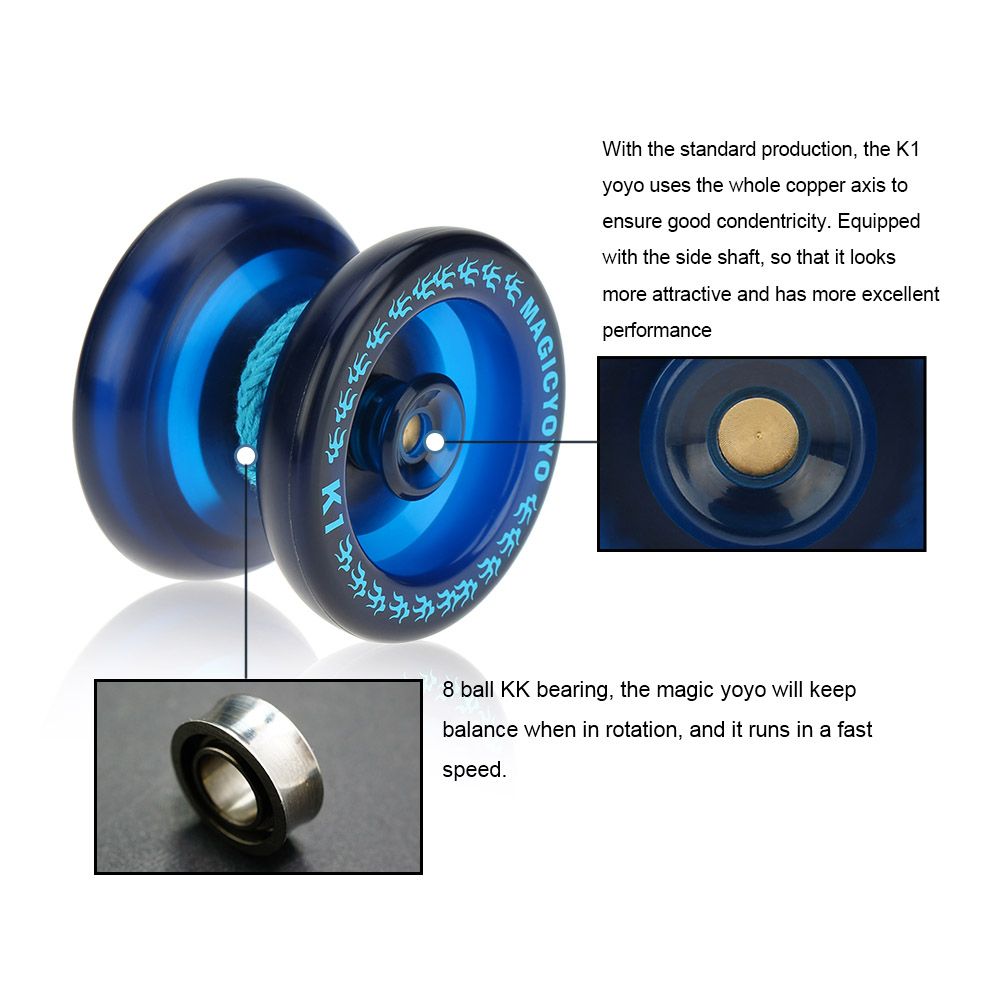 Professional Magic Yoyo K1 Spin ABS Yoyo 8 Ball KK Bearing