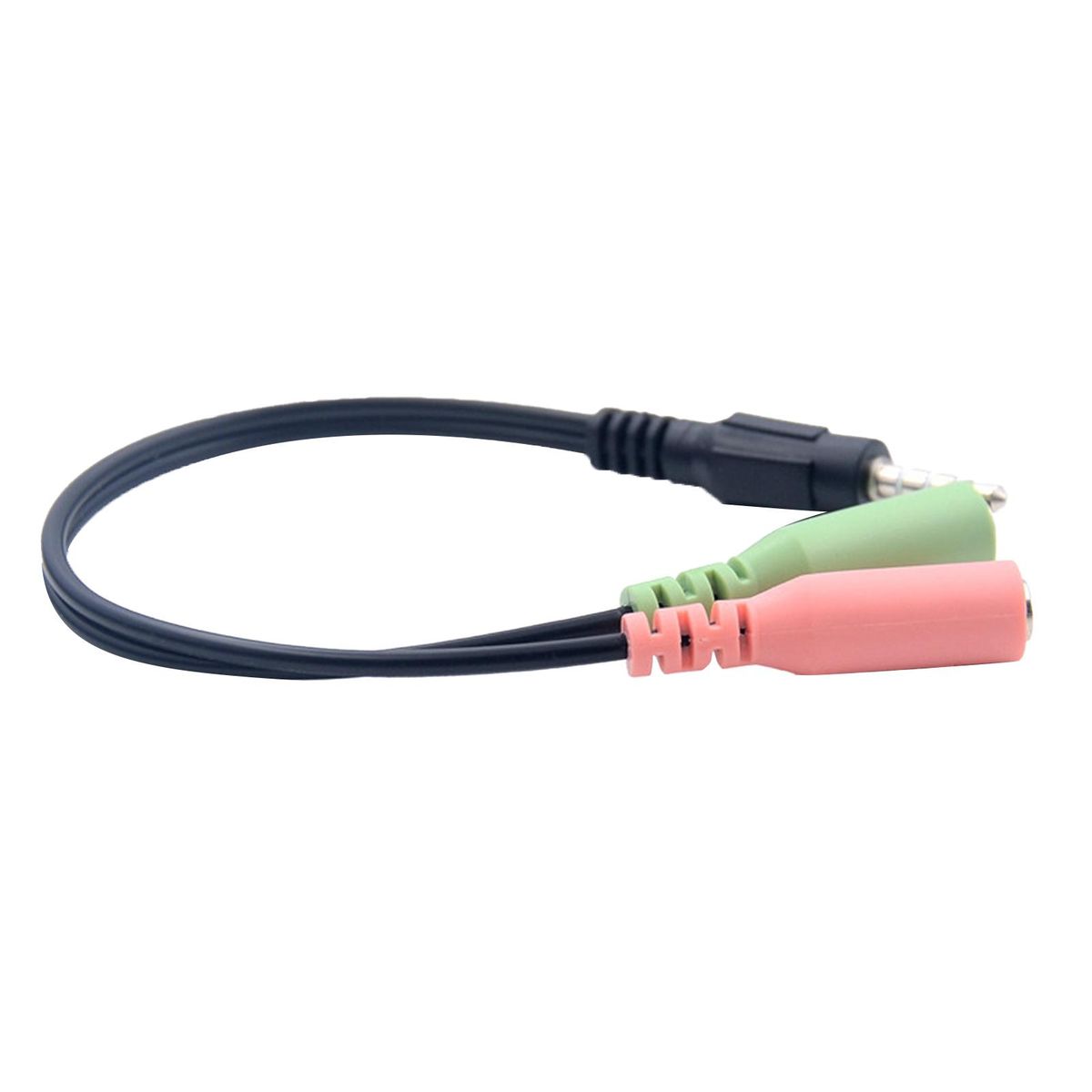 Audio Link Cable 3.5mm Male to Female Adapter Pink & Green