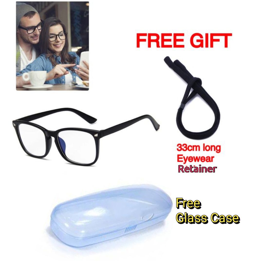 Unisex Blue Light Blocking Glasses For Computer Use, Anti Eyestrain UV Filter Lens