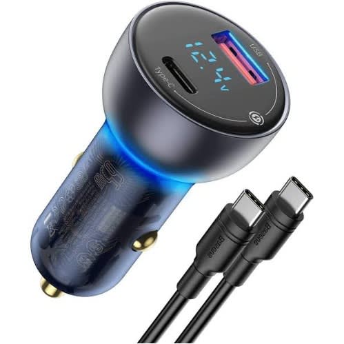 65w Car Charger Usb 20w Pd Typec To Type C Charger Cable