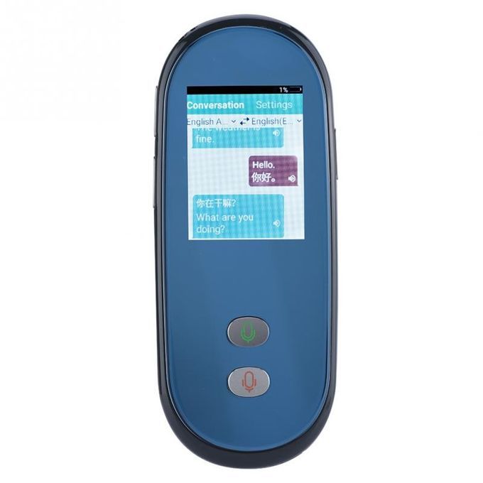 Intelligent Simultaneous Translation WIFI MIFI SIM Voice 28 Languages Travel Translator Fashionable Black Blue Color DJLAB