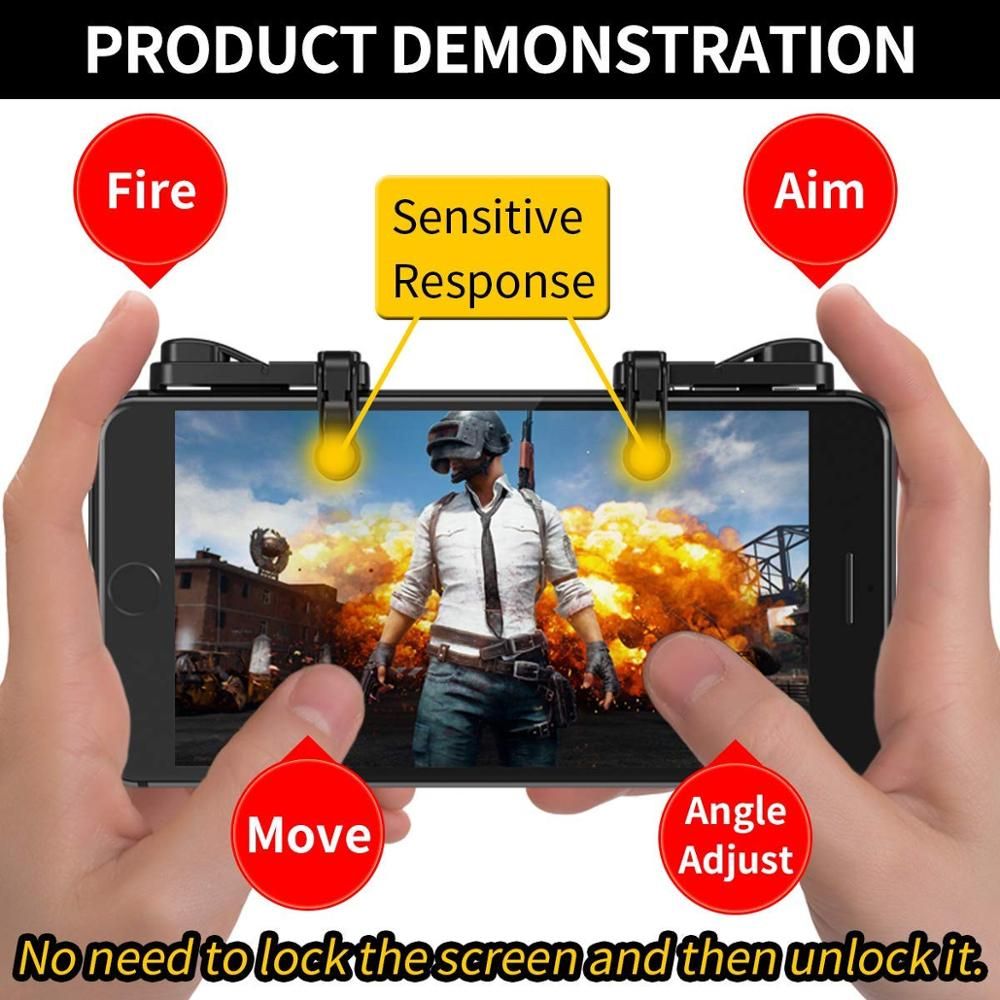 IFYOO Mobile Game Gamepad L1R1 Triggers Fire And Aim Buttons For Android & IPhone For PUBG Of Call Of Duty Modern Warfare
