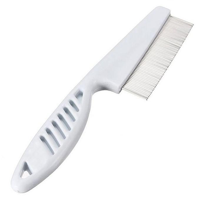 Dog Combs Pet Flea Comb Blister Anti-Skid In Addition Brush Puppy White