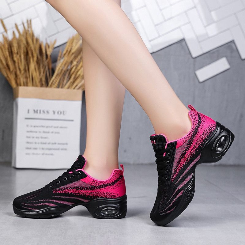 Women Dance Shoes Lightweight Breathable Sports Dancing Trainers