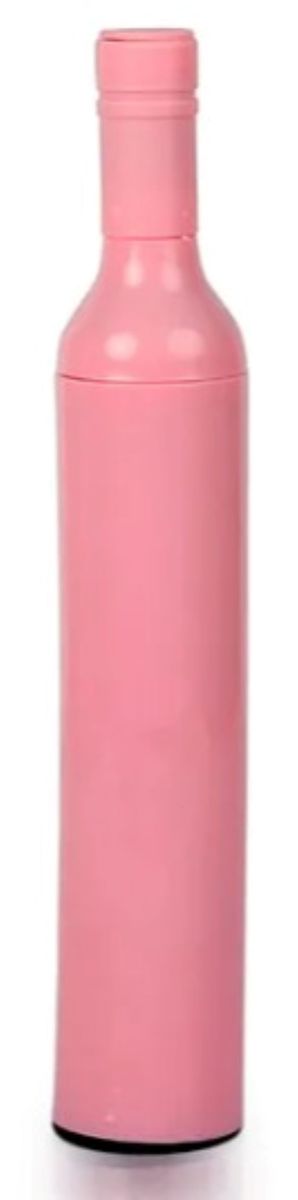 Wine Bottle Shape Umbrella - Pink