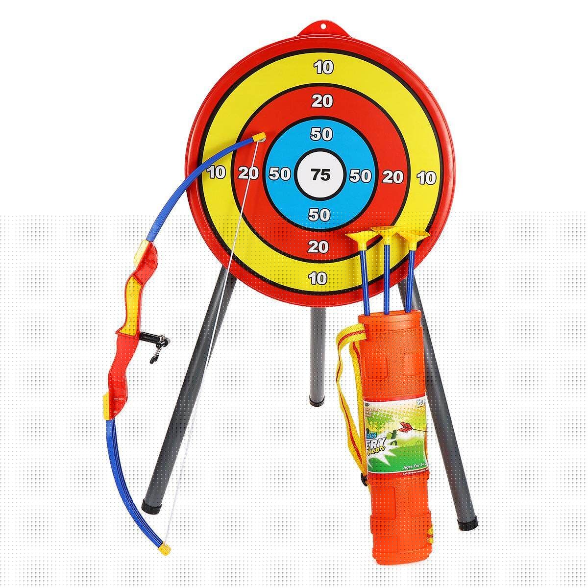 Kids Toy Bow & Arrow Set And Target Outdoor Garden Fun Game