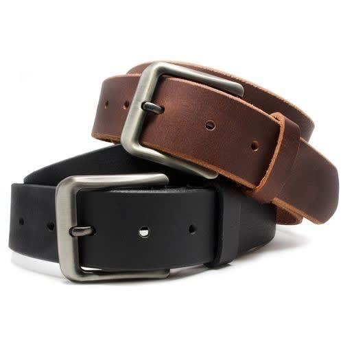 Men's Leather Belt - Black & Brown
