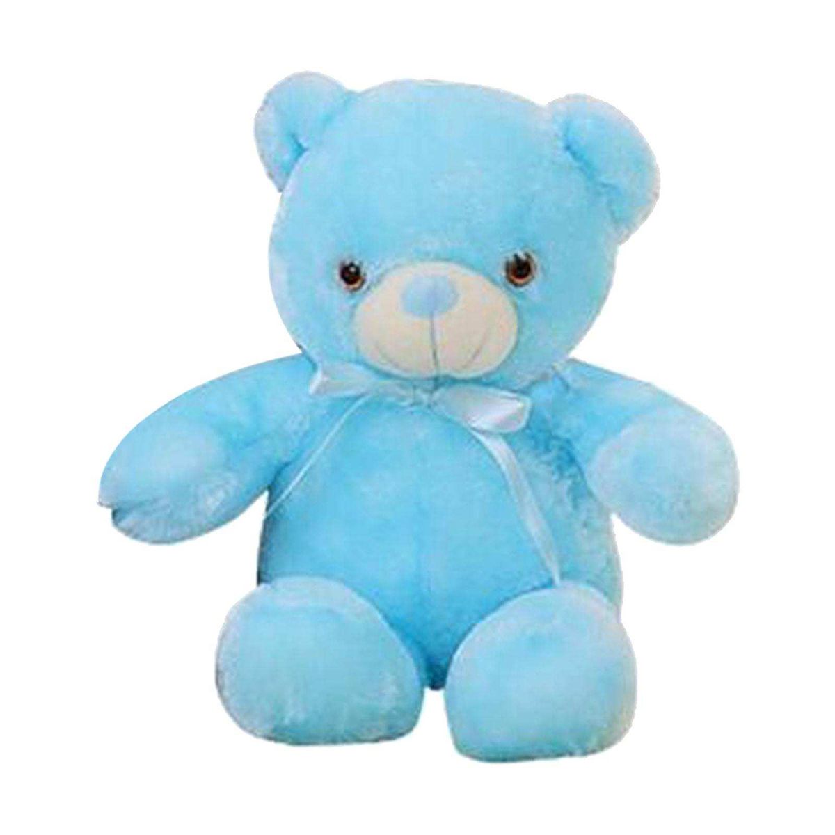 Colorful Glowing Teddy Bear Luminous Plush Toys Blue-30cm