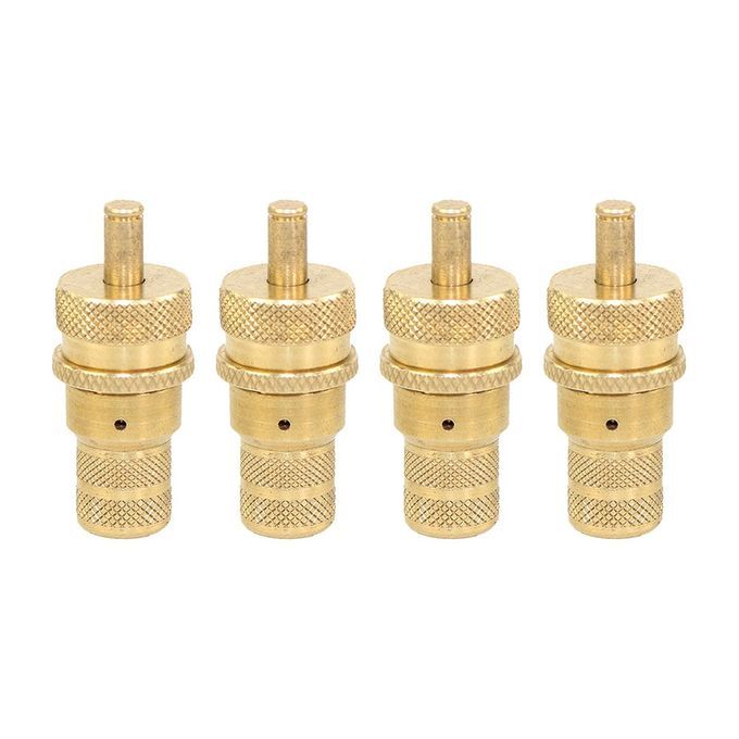 4Pcs 4WD Brass Automatic Tire Deflators Valve 6-30 PSI Adjustable Bleeder Set Copper Color