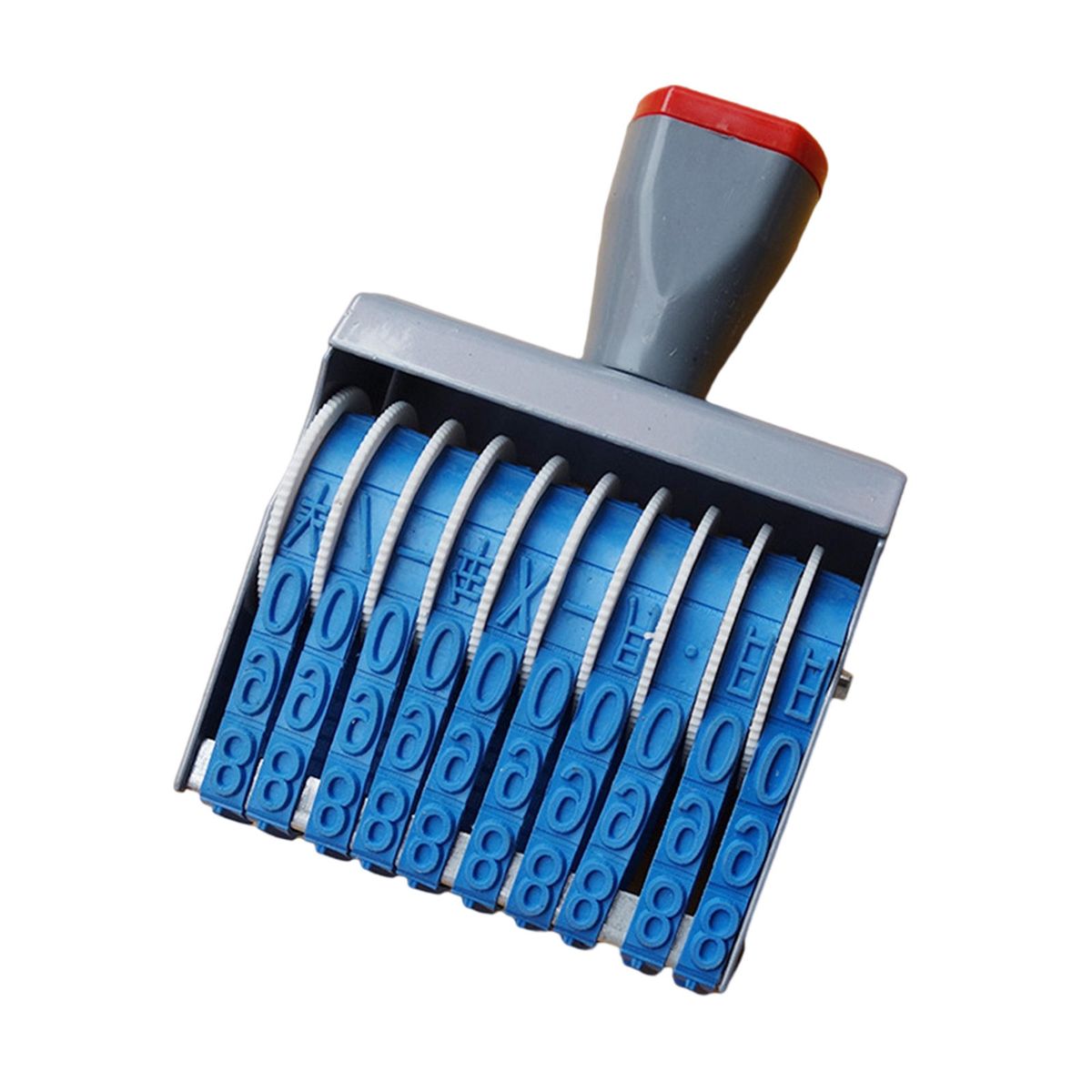 Office Rubber Rolling Wheel Digit Date Printer Numbering Stamp