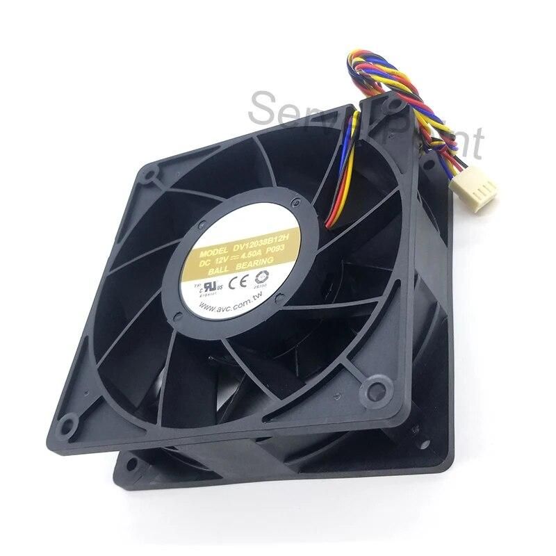 Brand new for AVC 12038 12cm 12V 4.5A four-wire supercharged fan DV12038B12H air blower